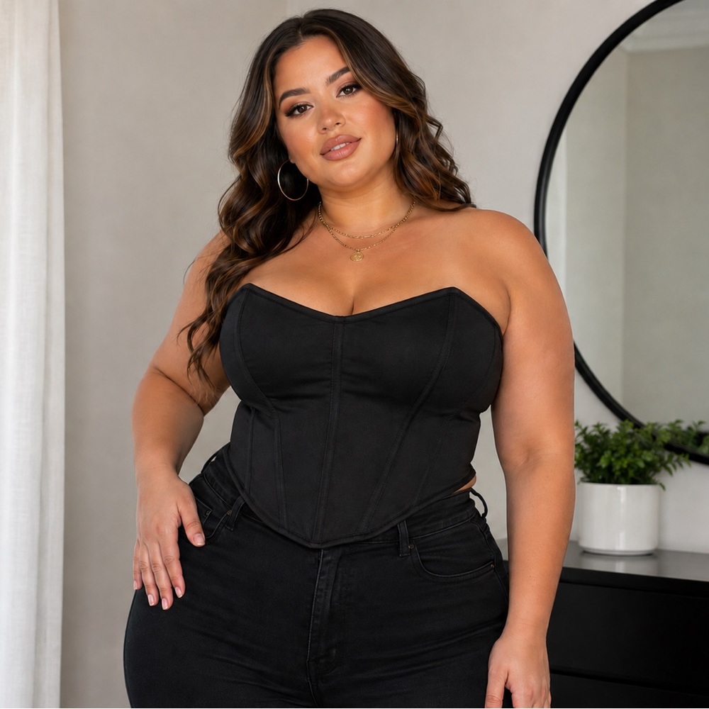 Black Corset - Size 2XL - New with Tags - Fashion Nova